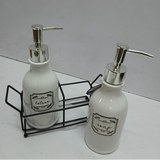 Dispenser Set - Soap and Lotion with Metal Stand