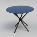 Round Glass Side Table With Star Base For Small Spaces Furniture End Tables