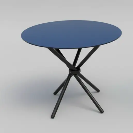 Round Glass Side Table With Star Base For Small Spaces Furniture End Tables