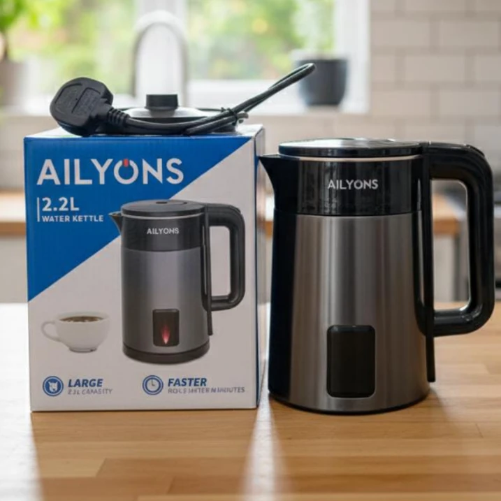 Ailyons 2.2 Liter Electric Water Kettle with Auto Shut-Off Kitchen & Dining Electric Kettles
