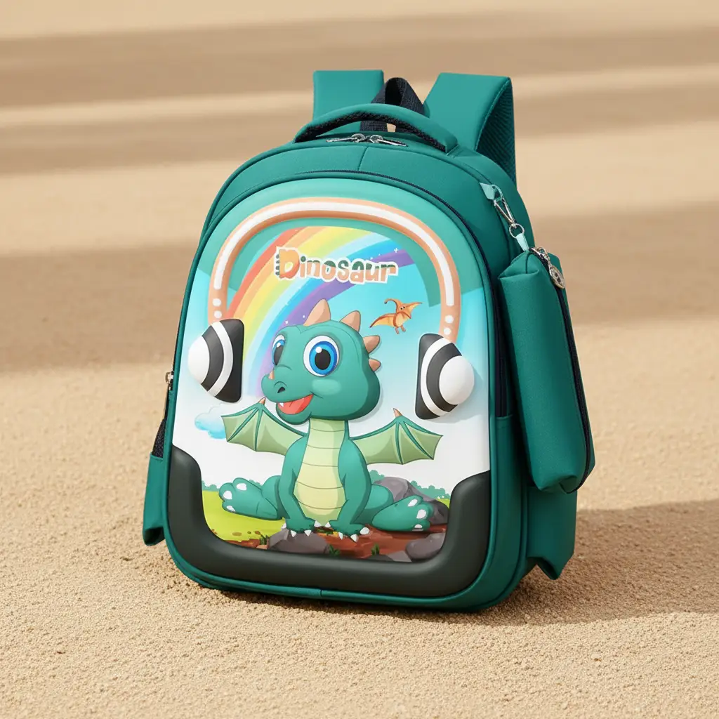 3D Cartoon Kids Backpack 2-Piece Set Baby & Kids School Backpacks