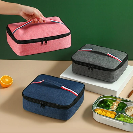 Lunch Bag - Large Square Oxford Insulated with Handle Luggage & Bags Lunch Bags