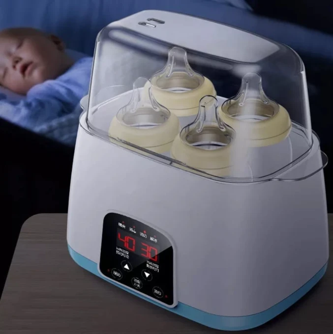 6-in-1 Baby Bottle Warmer Steriliser Thermostat AnyBaby Pink Blue 24x19x14cm Home & Garden Bottle Warmers & Sterilizers