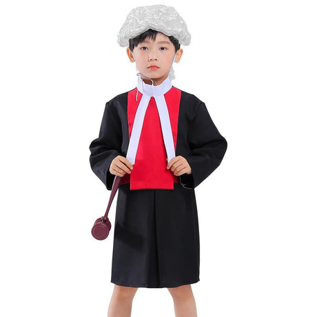 Professional Kids Judge Costume – Complete Court Outfit for Career Day and Role Play Kids essential Costume Sets