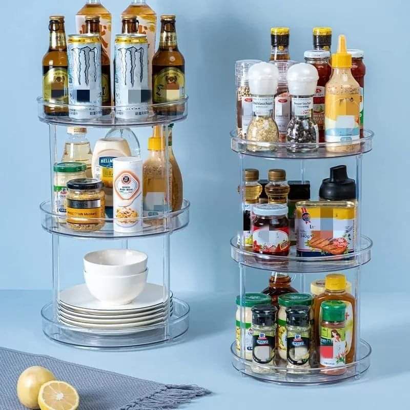 3 Layer 360 Rotation Cabinet Turntable Organizer Lazy Susan- Furaha Finds Kenya