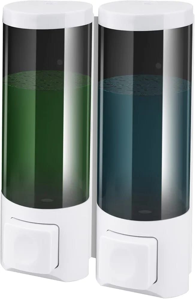 Double Wall Mounted Soap Dispenser for Bathroom and Kitchen – 500ml Capacity