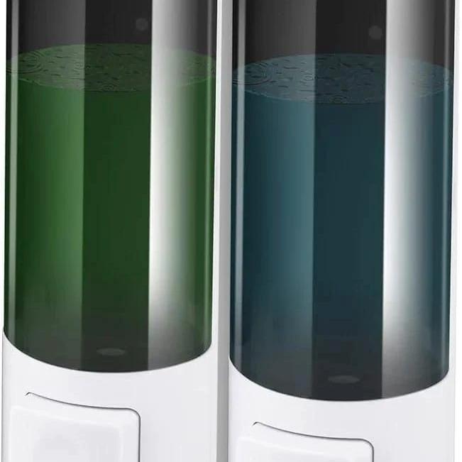 Double Wall Mounted Soap Dispenser for Bathroom and Kitchen – 500ml Capacity house holds Soap & Lotion Dispensers