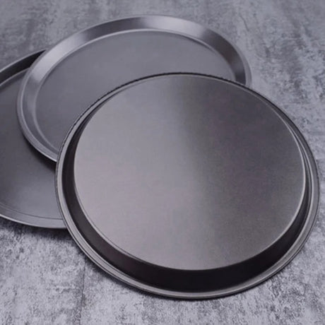 3Piece NonStick Pizza Pan Set | Carbon Steel | 24cm, 26cm, 28cm | Durable & Easy Handling- Furaha Finds Kenya