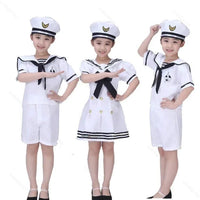 Professional Children’s Marine Hostess & Host Sailor Cosplay Costume – Navy Themed CBC Career Outfit Kids essential Costume Sets