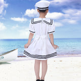 Professional Children’s Marine Hostess & Host Sailor Cosplay Costume – Navy Themed CBC Career Outfit
