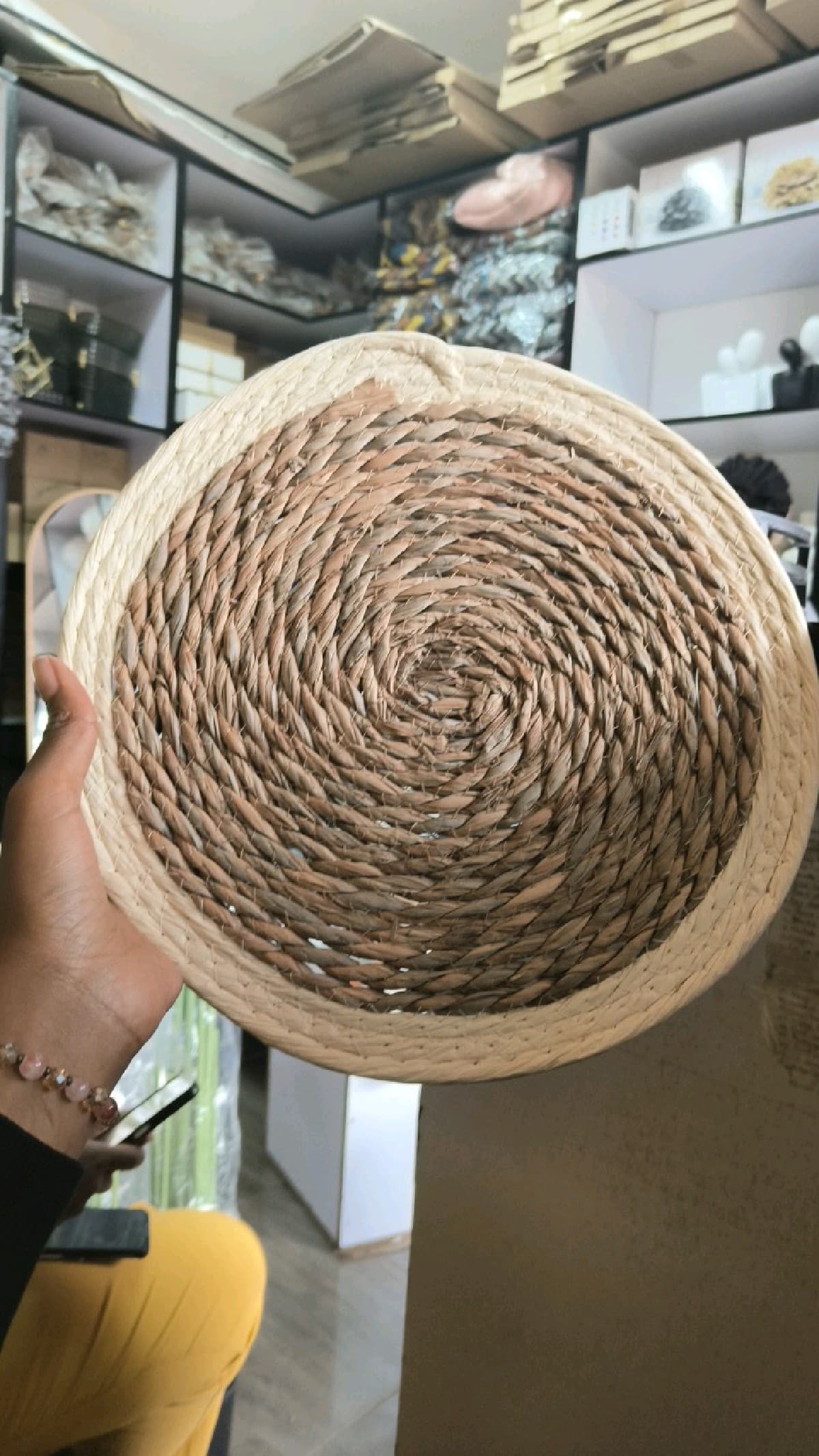 6pcs Natural Handmade Straw Woven Table Mats 30cm
