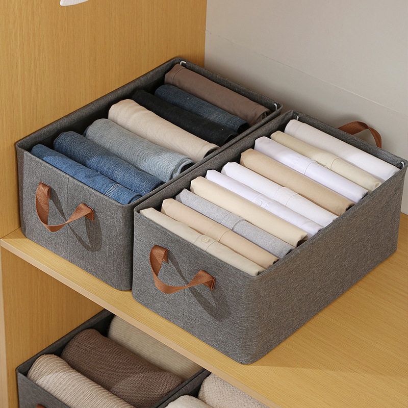 Foldable Multipurpose Hard Fabric Closet Organizer 50cm x 35cm x 24cm- Furaha Finds Kenya