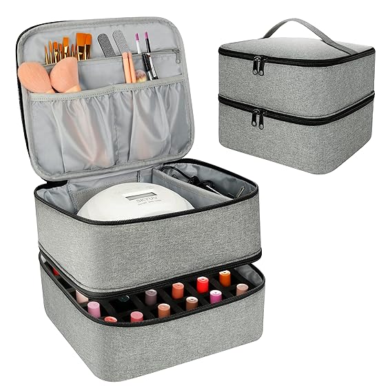 Nail Polish Travel Organizer Storage Case - 30 Bottle Capacity