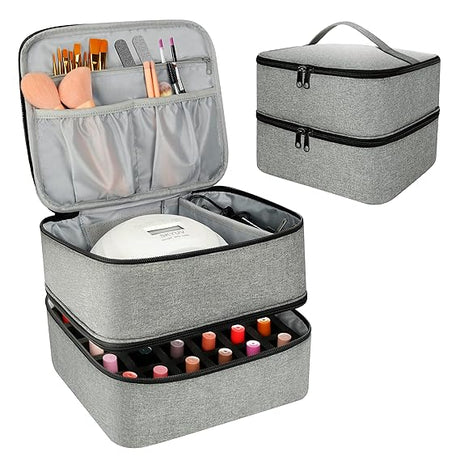 Nail Polish Travel Organizer Storage Case - 30 Bottle Capacity