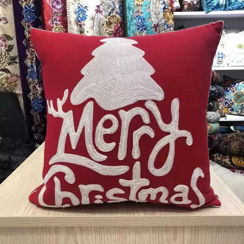 Christmas Decorations Pillowcases - 45x45cm Cotton
