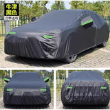 High Quality Universal Grey Car Cover – Fleece-Lined Waterproof Outdoor Protection with Reflectors