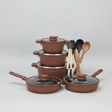 MGC Crocodile Ceramic Non-Stick Casserole Set 8pc Kitchenware Casserole Dishes