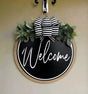 Welcome Wooden Door Hanging Sign Door hanging Decorative Plaques