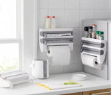 Triple Paper Dispenser with Cutter and Storage