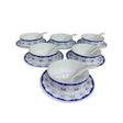 18 pcs Larah Opalware Glass Soup Set | Royal Blue | Suitable For Use In Restaurants, Cafes, & Other Foodservice Environments- Furaha Finds Kenya