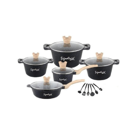 21 Piece Die Cast Aluminium Cookware Set | Durable Nonstick Coating | Ergonomic Design & Even Heat Distribution | Complete Kitchen Set- Furaha Finds Kenya