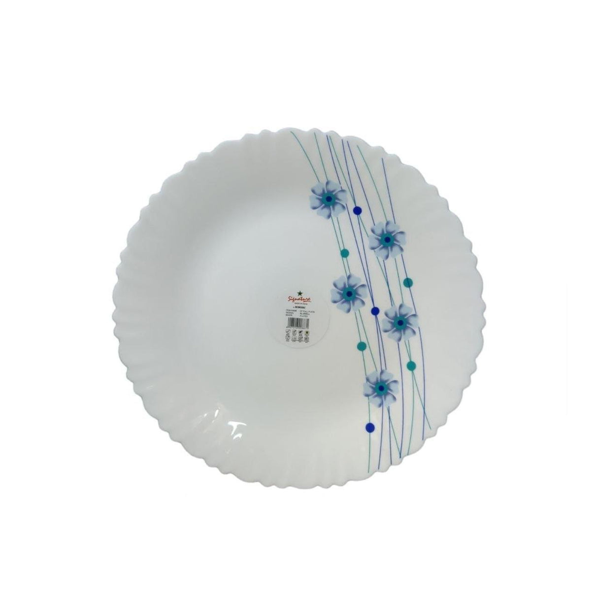 36-piece 10 Signature Full Plates Blue Bell Set