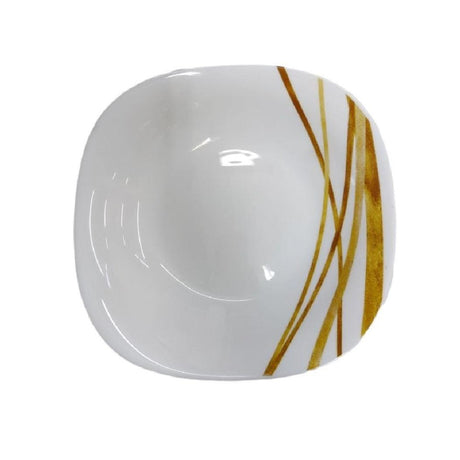 Set of 6 Quadra Square Dinner Plates | 11" (278mm) | Elegant Golden Shades | Stylish and Durable- Furaha Finds Kenya