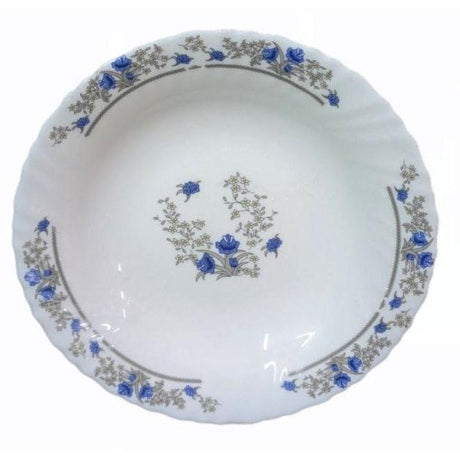 Signature 36 Piece 7.5" Classique Glass Side Plates | Royal Blossom Design | Elegant Dining Set- Furaha Finds Kenya