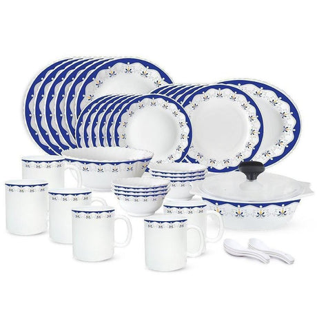 Signature 40 pcs Dinner Set | Royal Blue | Elegant and Bold | Porcelain- Furaha Finds Kenya
