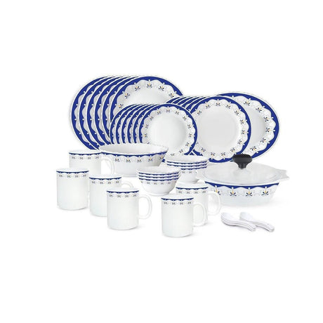 Signature 40 pcs Dinner Set | Royal Blue | Elegant and Bold | Porcelain- Furaha Finds Kenya