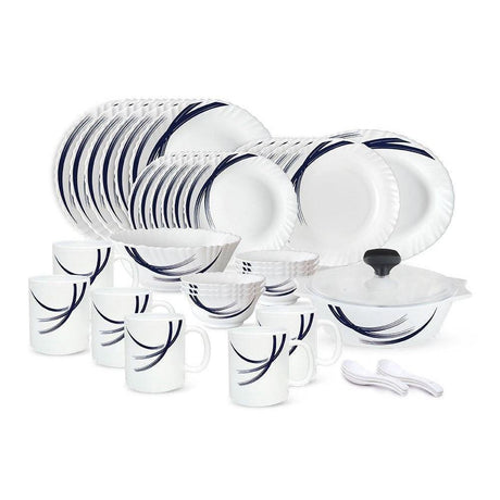 Signature 40 pcs Dinner Set | Indigo Stella | Stylish and Modern | Porcelain- Furaha Finds Kenya