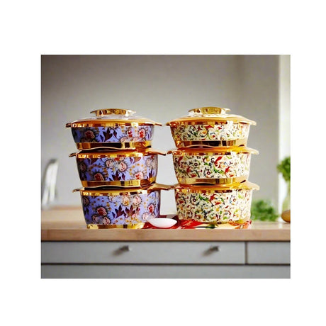 Redberry Floranza Designer Insulated Hotpots Set | Premium Plastic Floral Food Warmer | Durable Hot Food Storage & Serving Hotpots- Furaha Finds Kenya