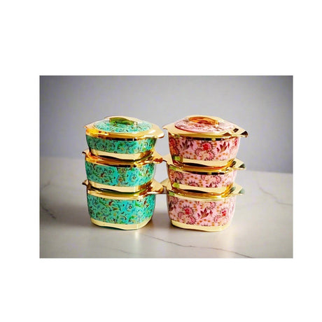 Redberry Floranza Designer Insulated Hotpots Set | Premium Plastic Floral Food Warmer | Durable Hot Food Storage & Serving Hotpots- Furaha Finds Kenya