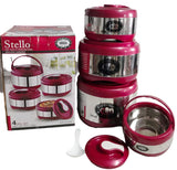 Stainless Steel Insulated Hotpot | Stello Jumbo 4-Piece Set | Premium Food Storage & Serving Containers