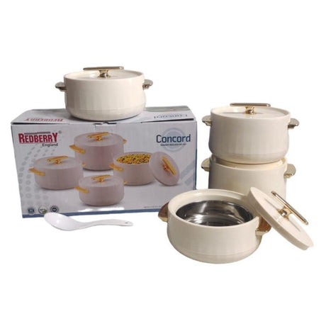Redberry Plastic Designer Hotpot - "Concord" 4pcs Set