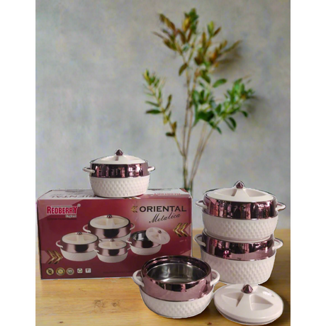 Redberry Plastic Hotpot - "Oriental" 4pcs Set- Furaha Finds Kenya