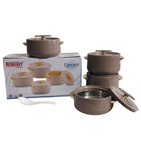 Redberry Plastic Designer Hotpot - "Concord" 4pcs Set