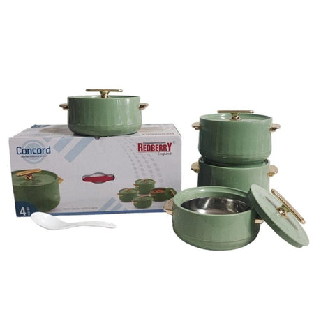 Redberry Plastic Designer Hotpot - "Concord" 4pcs Set