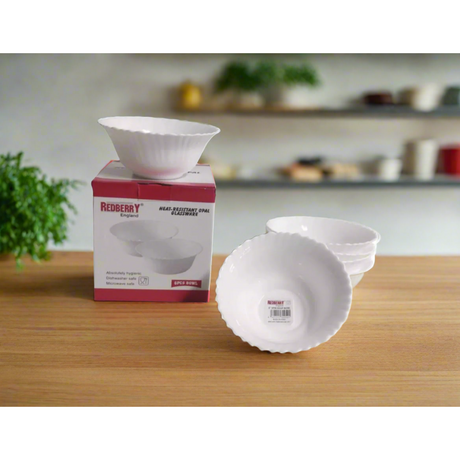 Redberry Opalware - 6" Spin Bowl (Plain)- Furaha Finds Kenya
