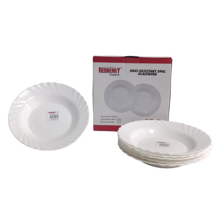 REDBERRY Premium Range of Opalware - 9" Brazil Plate (Plain)- Furaha Finds Kenya