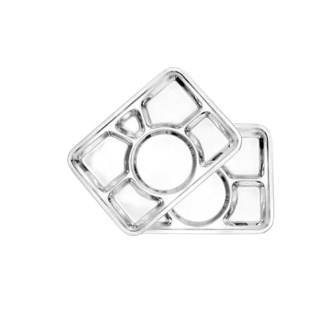 36-piece (6-in-1) Stainless Steel Mess Tray Light- Furaha Finds Kenya