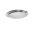 36 pcs 40 cm Stainless Steel Oval Plates (Light) Set-Furaha Finds