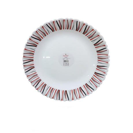 36 Piece 10 Inch Ceramic Signature Full Plates Rio Red Set | Perfect For Home Dining, Entertaining Guests- Furaha Finds Kenya
