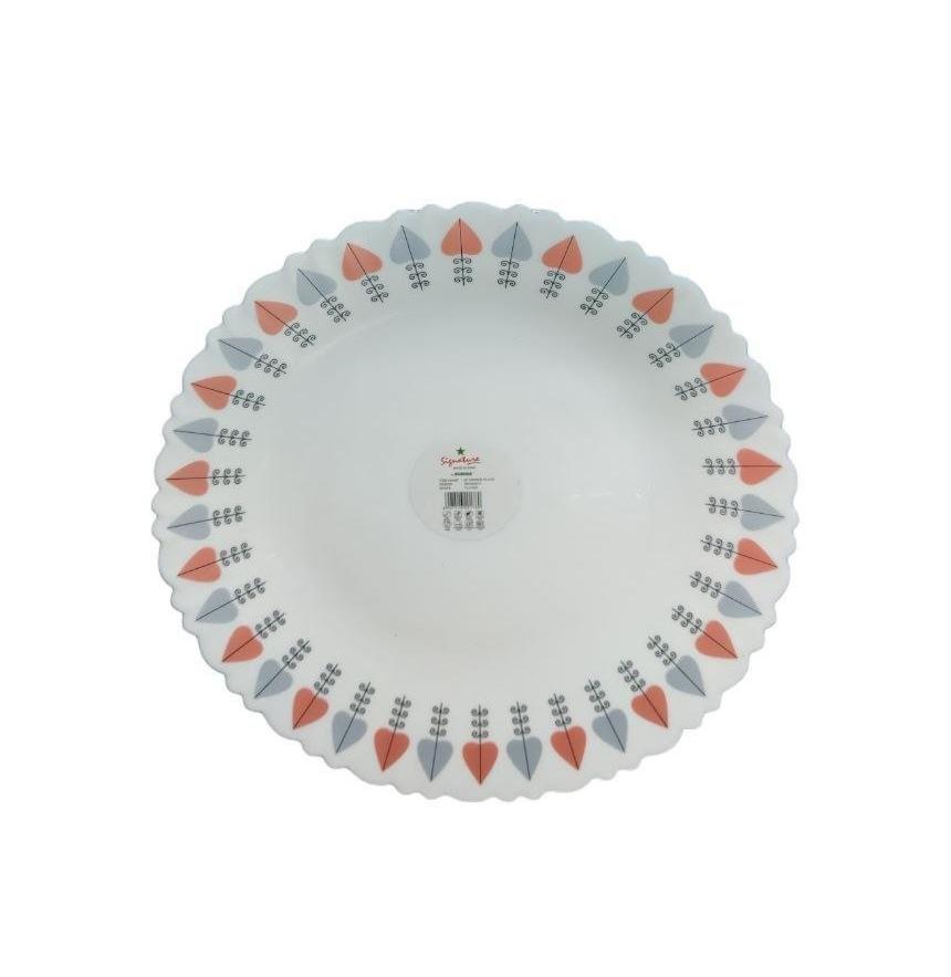 36 Piece Signature Regency Full Plates Set | 10 Inch Ceramic Plates | Durable, Microwave & Dishwasher Safe