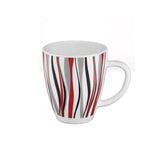 Signature 36 piece 40 cl Glass Mugs (400ml) | Rio Red Design | Elegant Large Capacity Glass Mug for Coffee, Tea, and Beverages- Furaha Finds Kenya