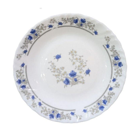 Signature 36 Piece 7.5" Classique Glass Side Plates | Royal Blossom Design | Elegant Dining Set- Furaha Finds Kenya