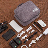 Electronics Travel Organizer Bag – Multi-Compartment Cable & Gadget Storage Case computer accessory Computer Accessory Sets