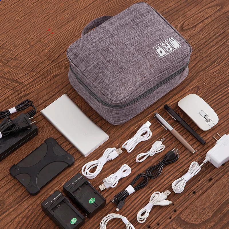 Electronics Travel Organizer Bag – Multi-Compartment Cable & Gadget Storage Case computer accessory Computer Accessory Sets