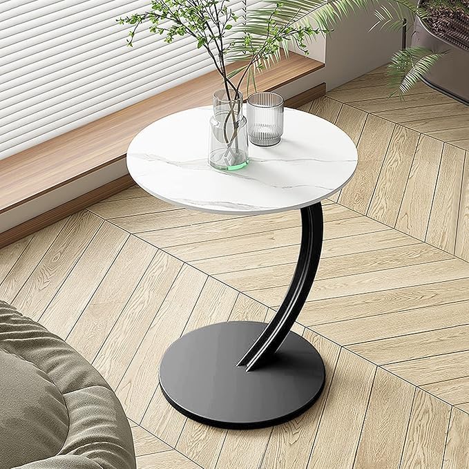 Movable Solid Wood Side Stool in Walnut Brown and White – Functional and Stylish Design