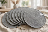 Spiral Woven Cotton Rope Placemats 38cm Set of 6 Kitchen & Dining Placemats
